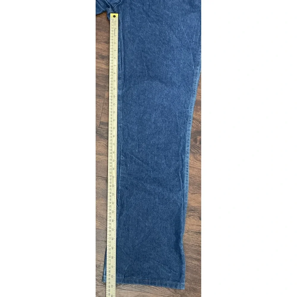 VTG Wrangler 945NAY Dark Wash Original Blue Straight Leg Jeans 40x34 Made In USA